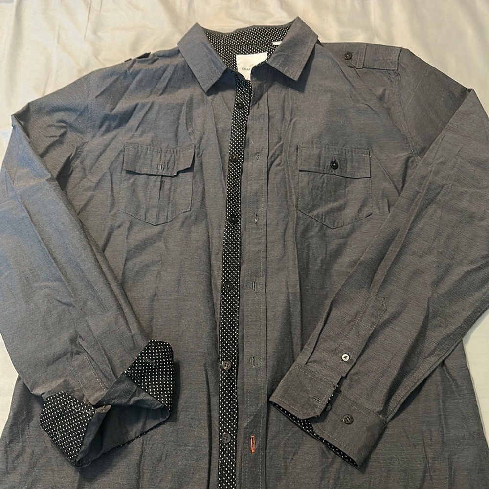 Gray dress shirt